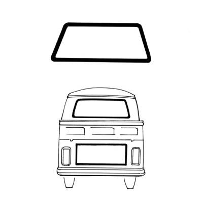 Bus 66-67 Pick-Up Rear Window Seal Cal Look - 261-521A