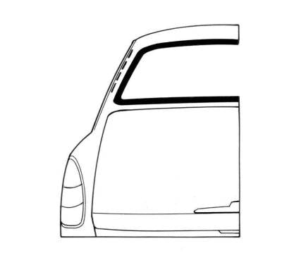 Type 3 62-74 Notchback Rear Window Seal Cal Look - 315-521C