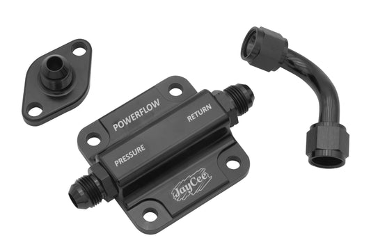 JayCee JC-2134-0 Powerflow Oil Control System - Black Anodized VW