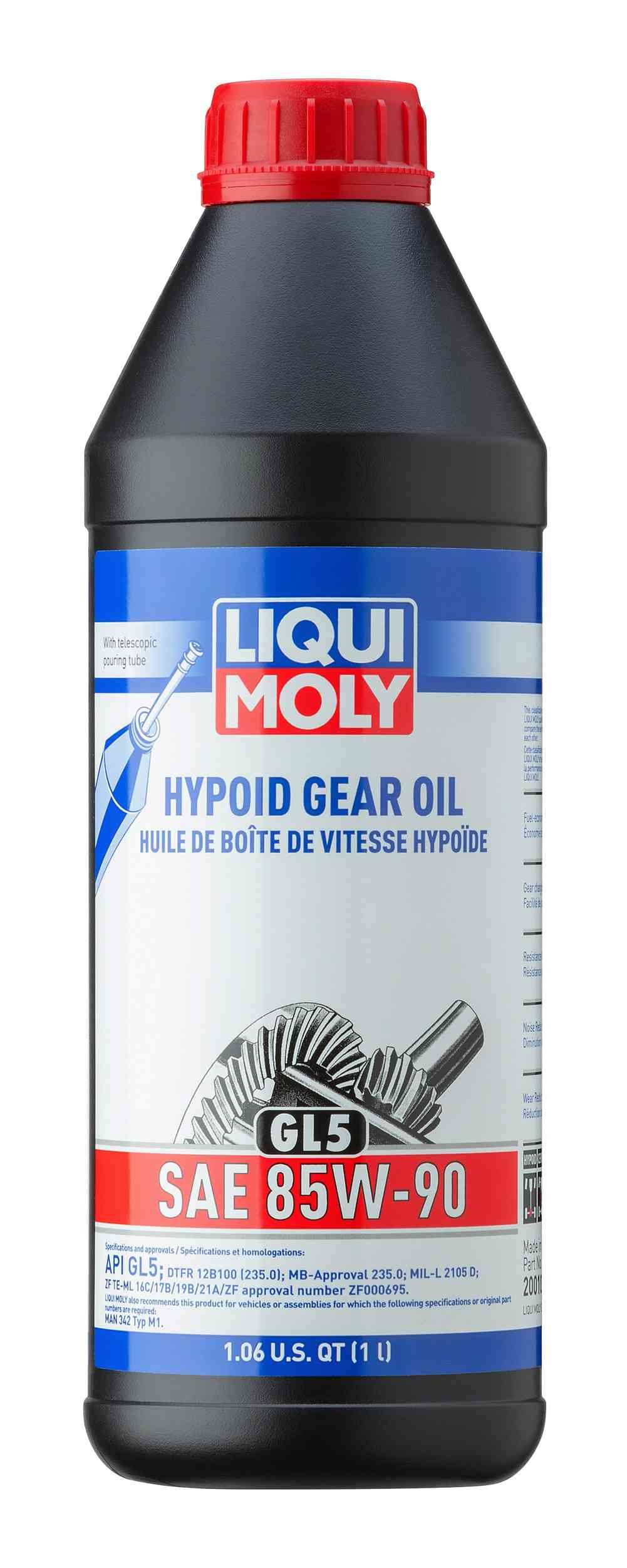 Hypoid Gear Oil (GL5) SAE 85W-90 1L