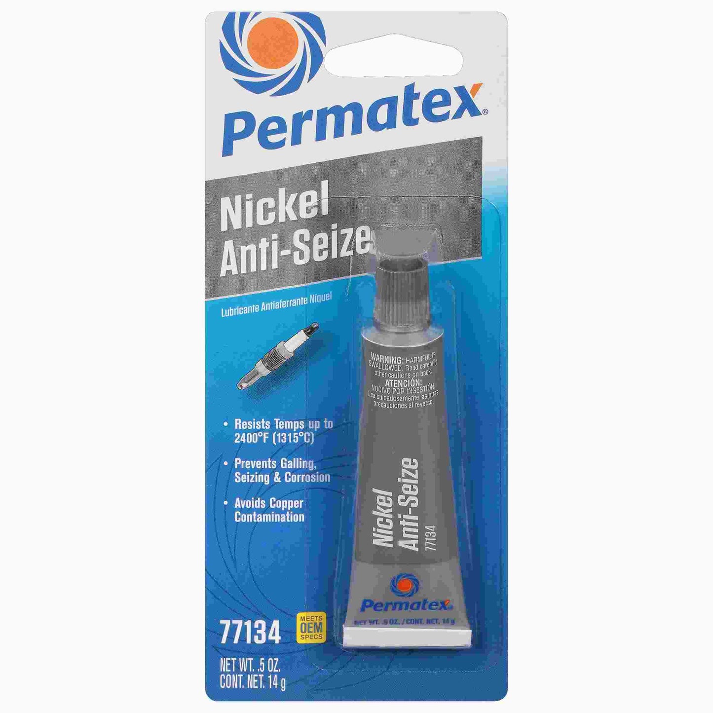 77134 - Permatex Nickel Anti Seize Lubricant .5 OZ (14g)