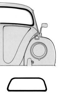 73-77 Super Beetle Windshield Seal, Cal