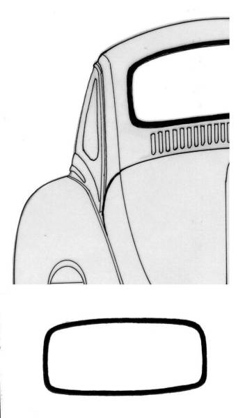 75.5-79 Beetle Conv Rear Window Seal