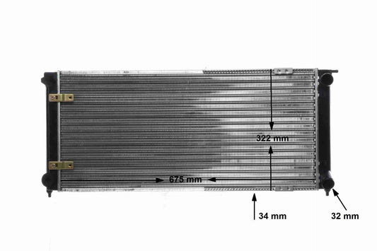 85-93 Jetta, Golf, Scirocco 1.8L, 2.0L Radiator