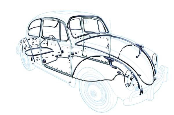 Bug Sedan 1967, Master Kit Exterior Rubber American w/ Pop-outs