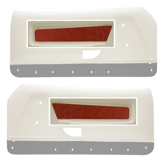 Mach1/Deluxe Door Panel Sport Inserts - 1971-73 Mustang