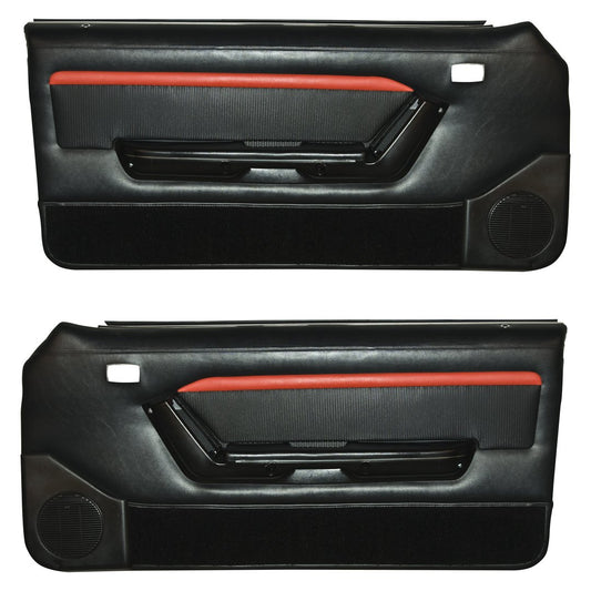 Mach 1 Door Panels with Power Windows - 1987-89 Mustang Convertible
