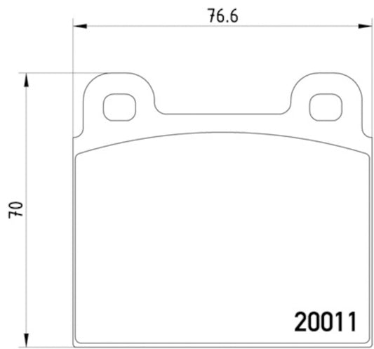 VW Bus, Vanagon 73-85 brake Pad Set