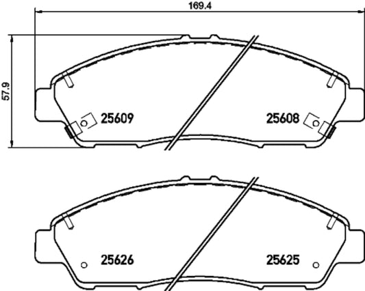 Ceramic Disc Brake Pad Set 355036141