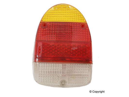 Bug 68-70 Tail Light Lens Amber/Red/White Euro Left or Right