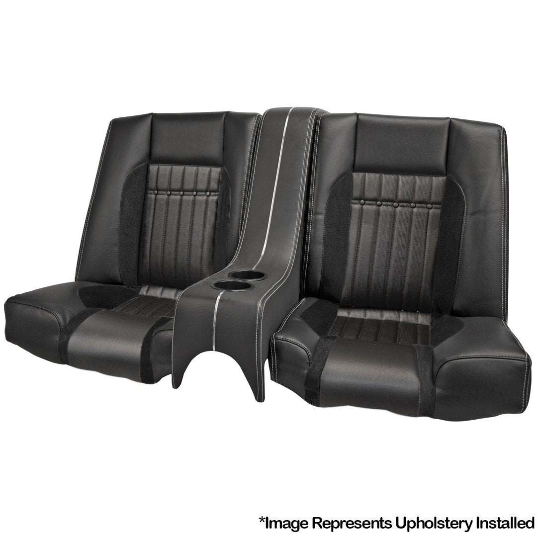 Rear Deluxe Comfortweave Sport R Seat w Console - 1969 Camaro
