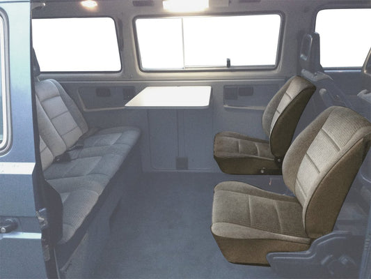 Rear Facing Jump Seat Upholstery, Standard Sewn Pleats - 1985-91 Vanagon