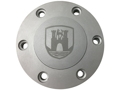 S6 Horn Button Etched Wolfsburg Castle Brushed