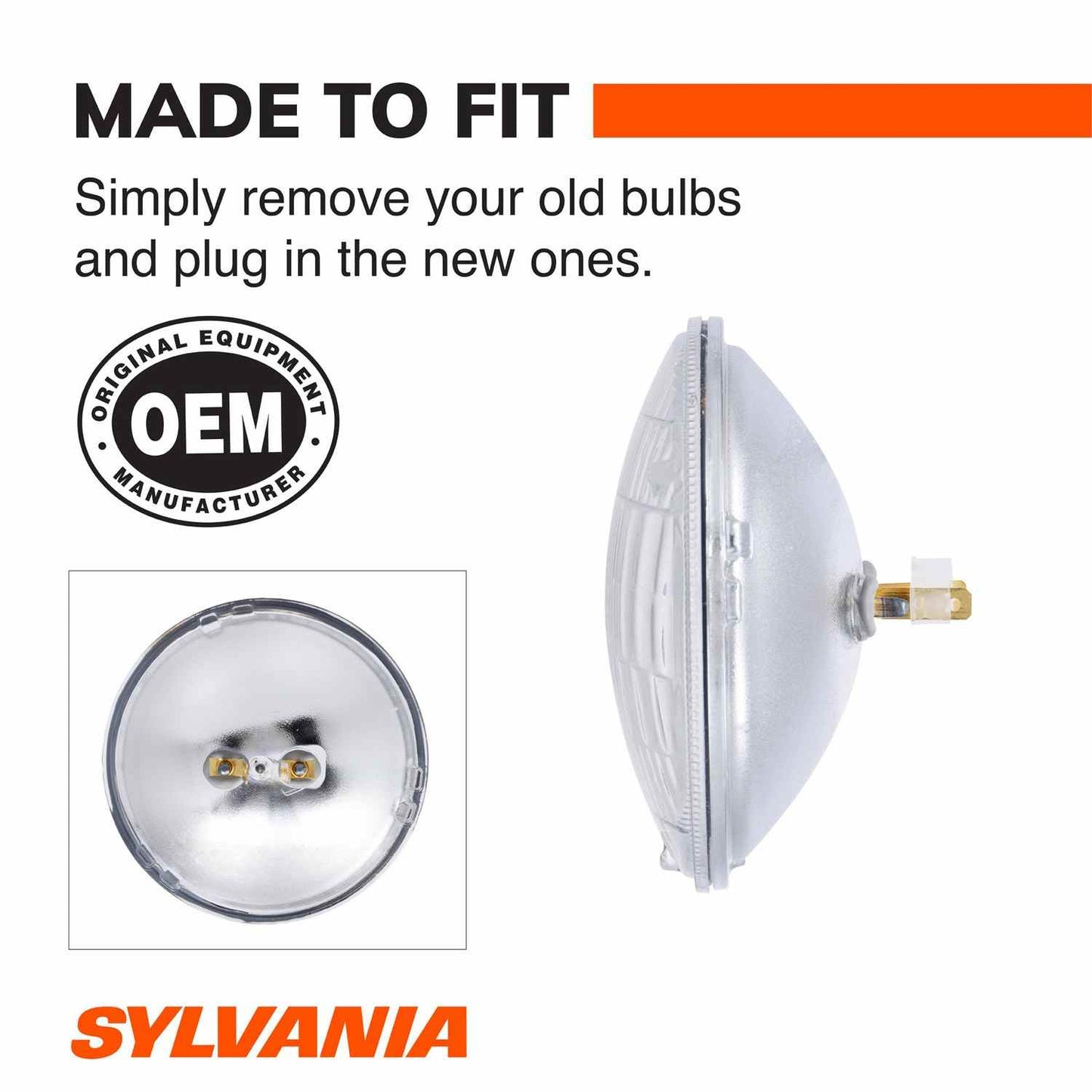 H5001 Basic Sealed Beam 5" Diameter Headlight Bulb