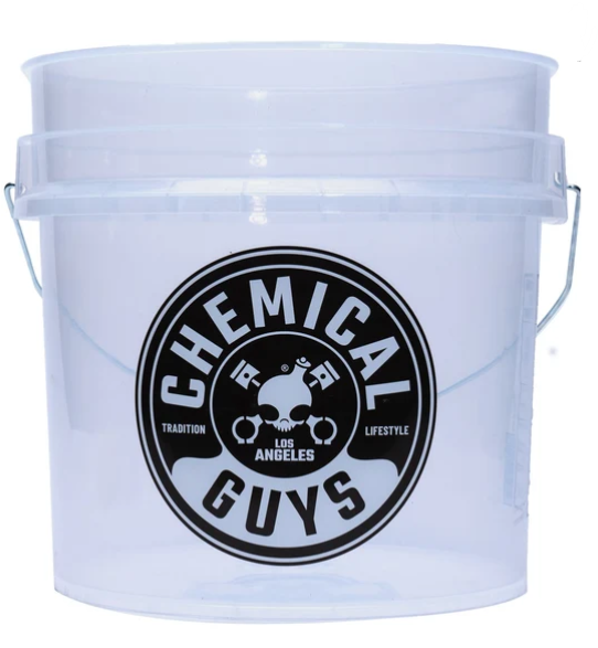 Chemical Guys Heavy Duty Ultra Clear Detailing Bucket, 4.25 Gal