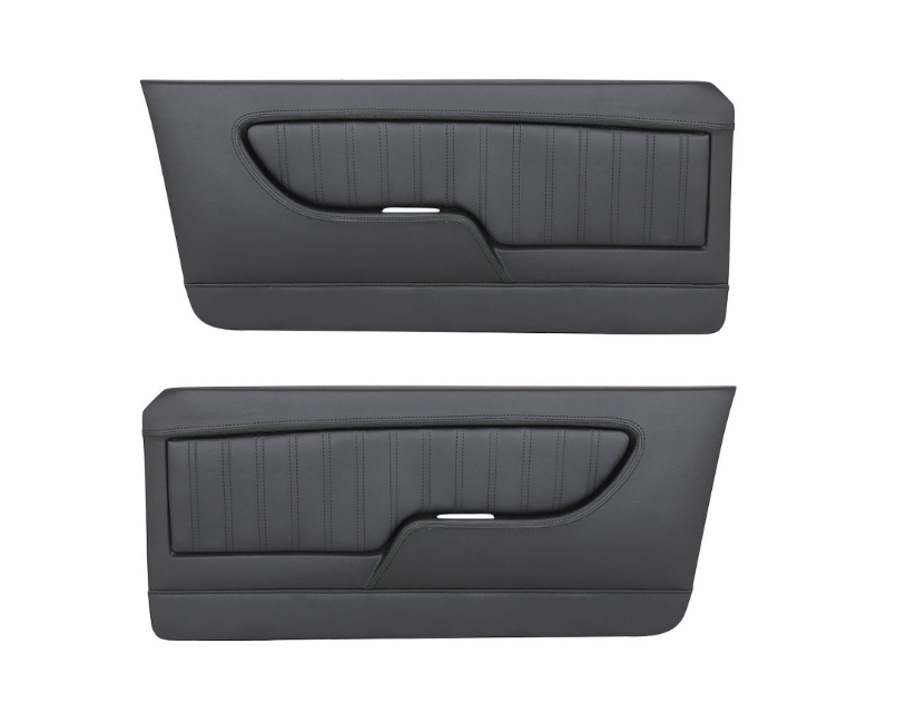 Front Molded Door Panels Sport Pattern 1967-1968 Mercury Cougar Coupe