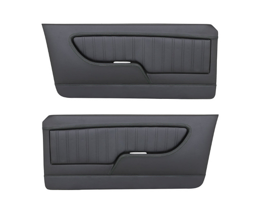 Front Molded Door Panels Sport Pattern 1967-1968 Mercury Cougar Coupe