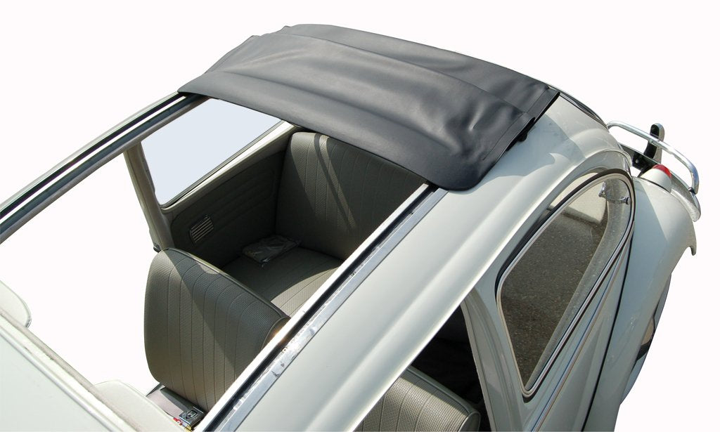 Sliding Rag Top Cover, (42.5 x 37) W/ Front Round & Rear Square Corners 1956 Vw Bug Sedan
