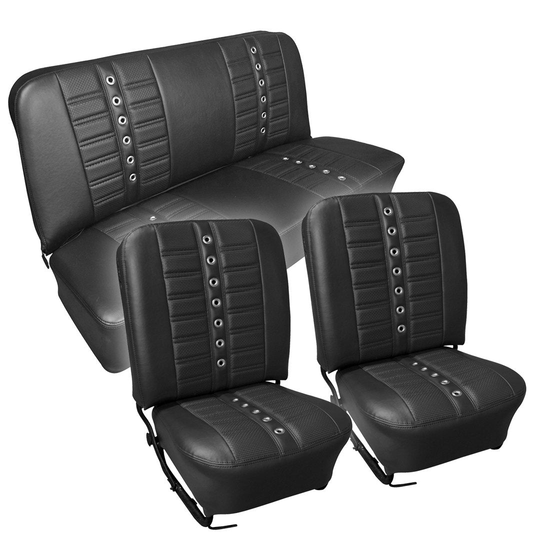 Sport X Seat Upholstery (Fronts & Rear) 1956-57 VW Bug Sedan