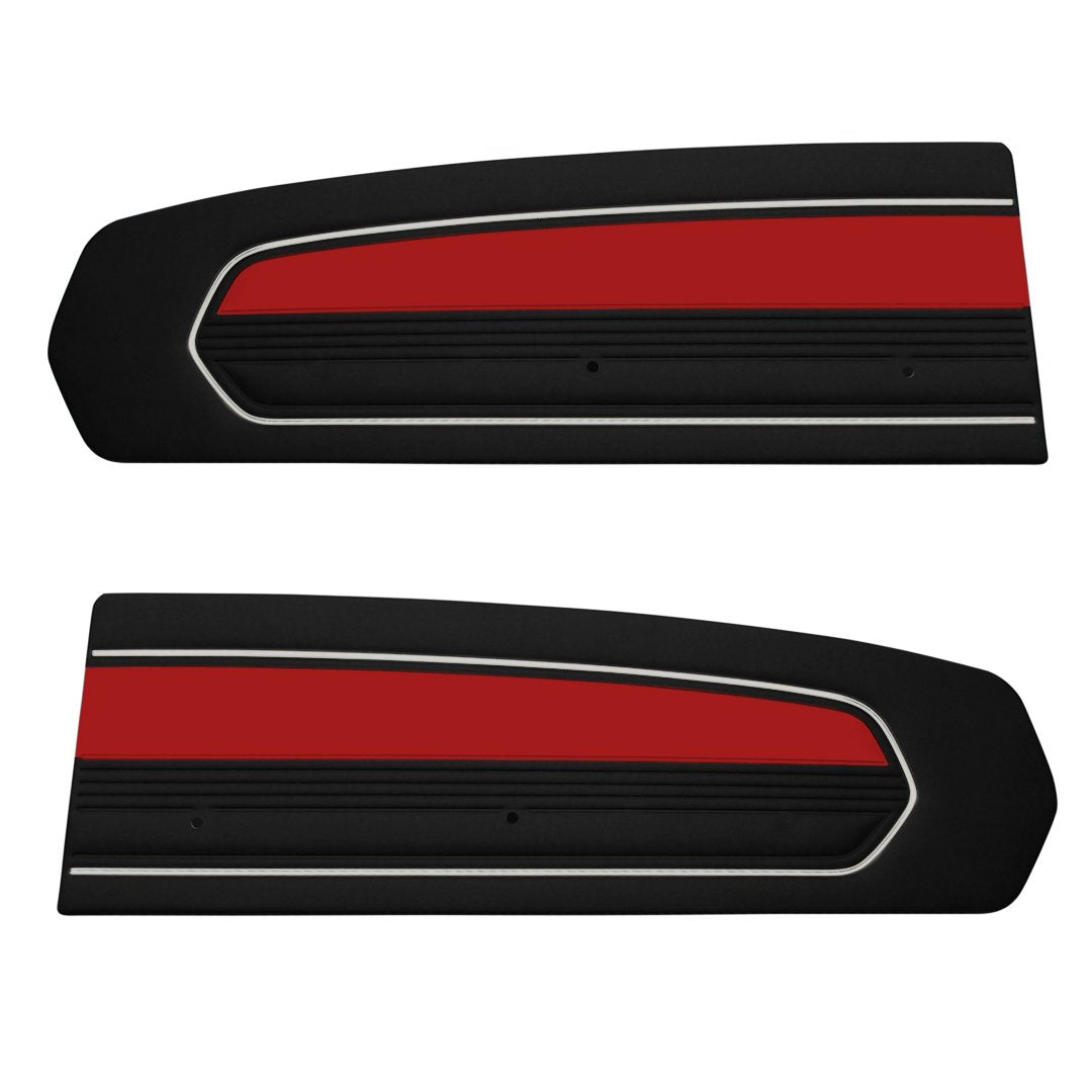 Standard Door Panels - 2 Tone - Version 2 - 1967 Mustang