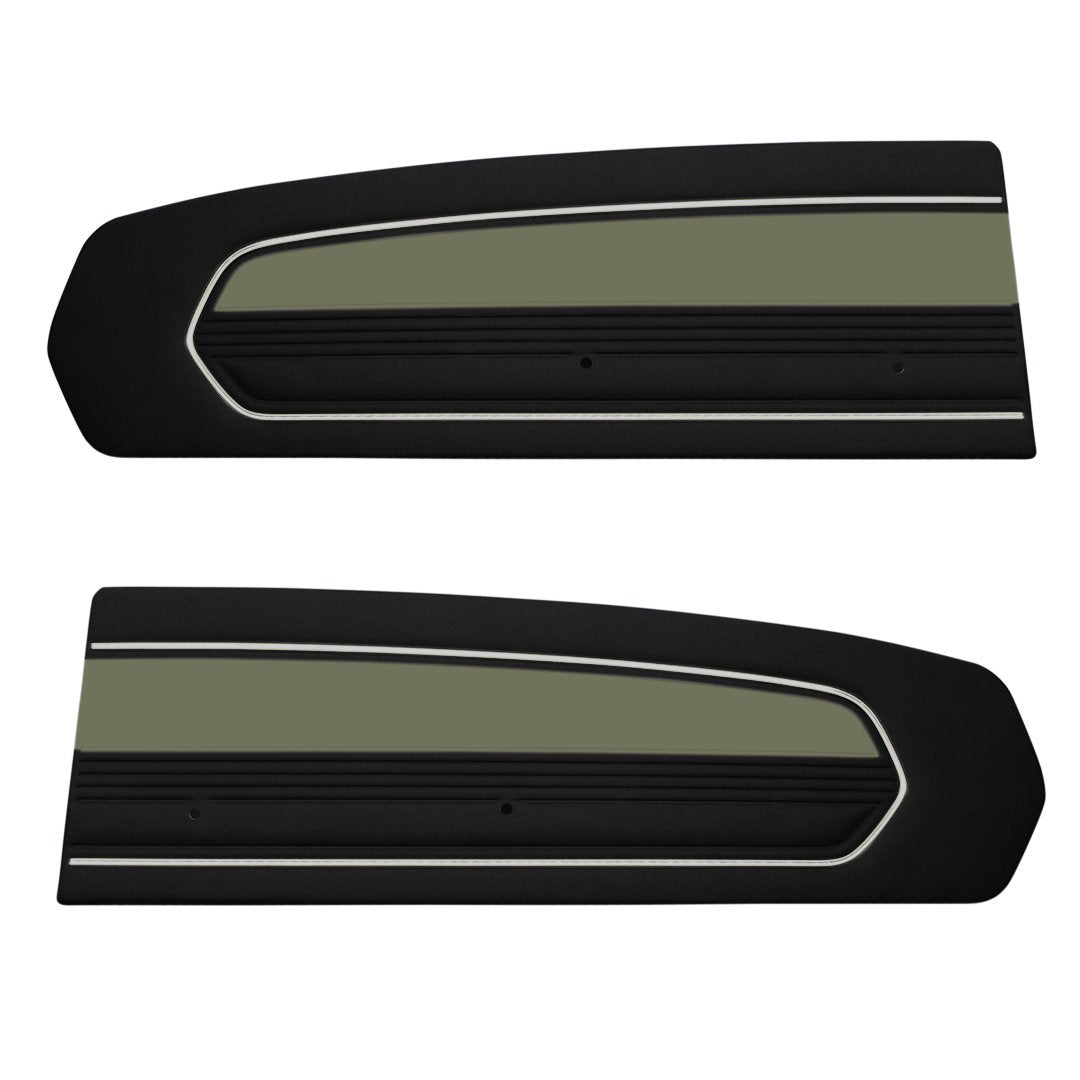 Standard Door Panels - 2 Tone - Version 2 - 1967 Mustang
