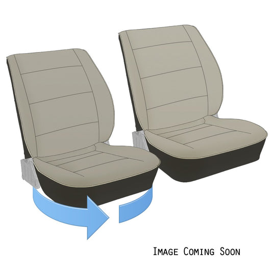 Swivel Front Bucket Seats Upholstery - 2-Color Vinyl & Cloth - 1985-91 Vanagon