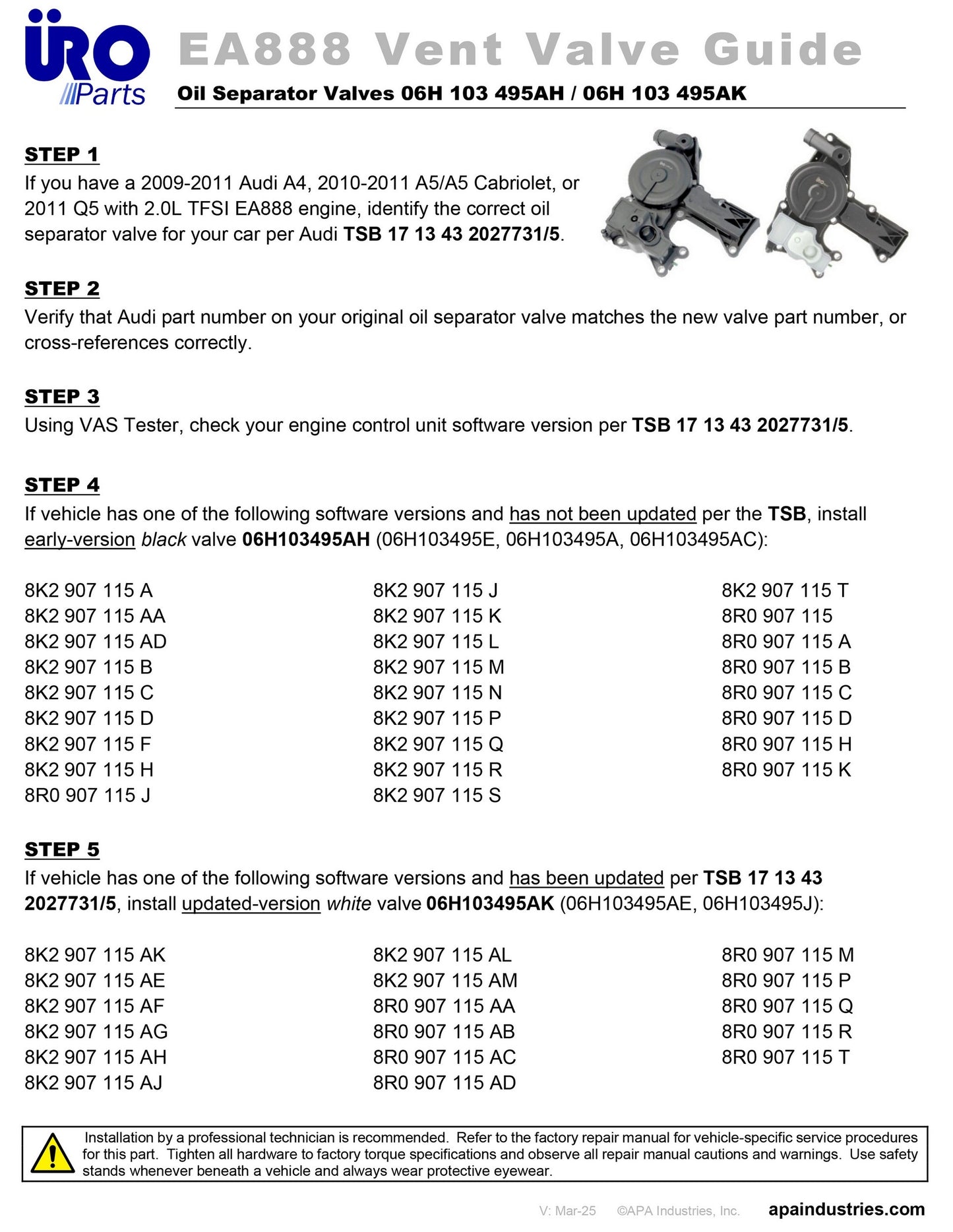 OIL SEPARATOR PCV 2.0