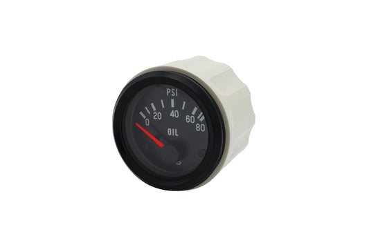Oil Pressure Gauge, 0-80 PSI 2 1/16"