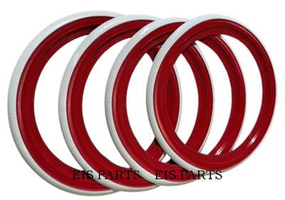 Red/White Tire Wall Inserts