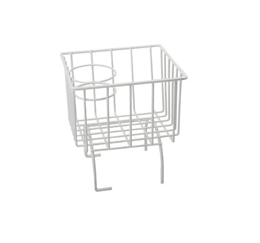 Wire Hump Basket, White, Type 1