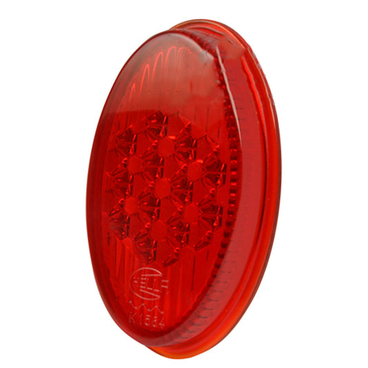 T1 56-61 Taillight Lens Red Plastic "Snowflake"