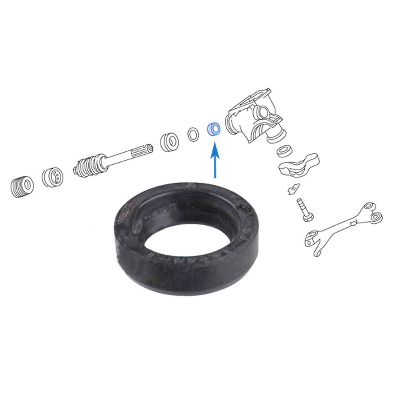 T1 62-77, Thing 73-74, Steering Box Worm Shaft Seal 16x24x7