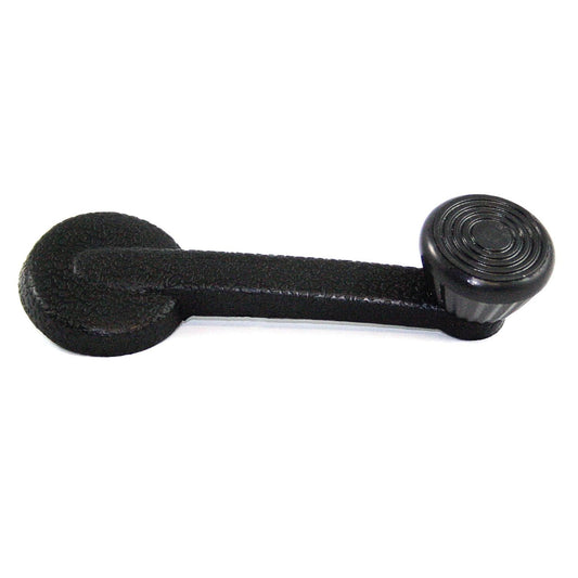 T1 68-79, Window Crank, Metal Backed, Black, Each "Skinny"