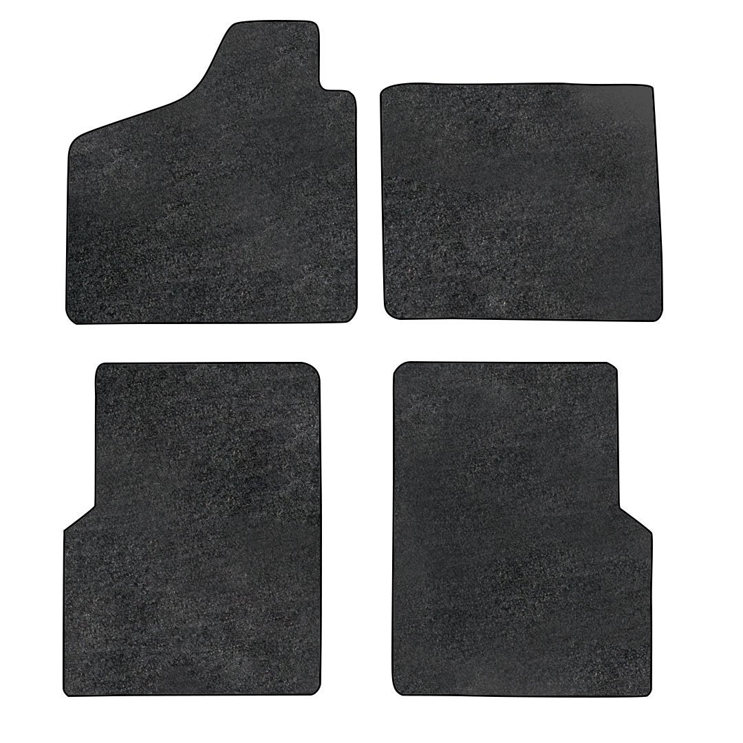VW Carpet Floor Mats 4pc. (W/O Footrest) - 1956-74 VW Ghia Sedan or Convertible