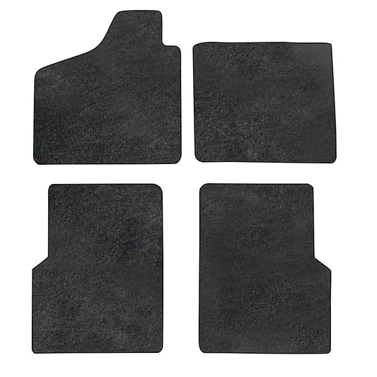 VW Carpet Floor Mats 4pc. (W/O Footrest) - 1956-74 VW Ghia Sedan or Convertible