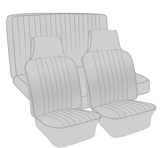VW Original Seat Upholstery, (Fronts & Rear) 1968 VW Ghia Convertible
