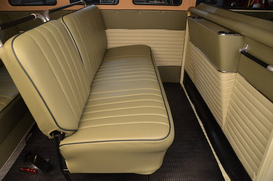 VW Original Seat Upholstery, (Rear Middle Bench with 1/3 Fold Down) 1957-63 VW Bus