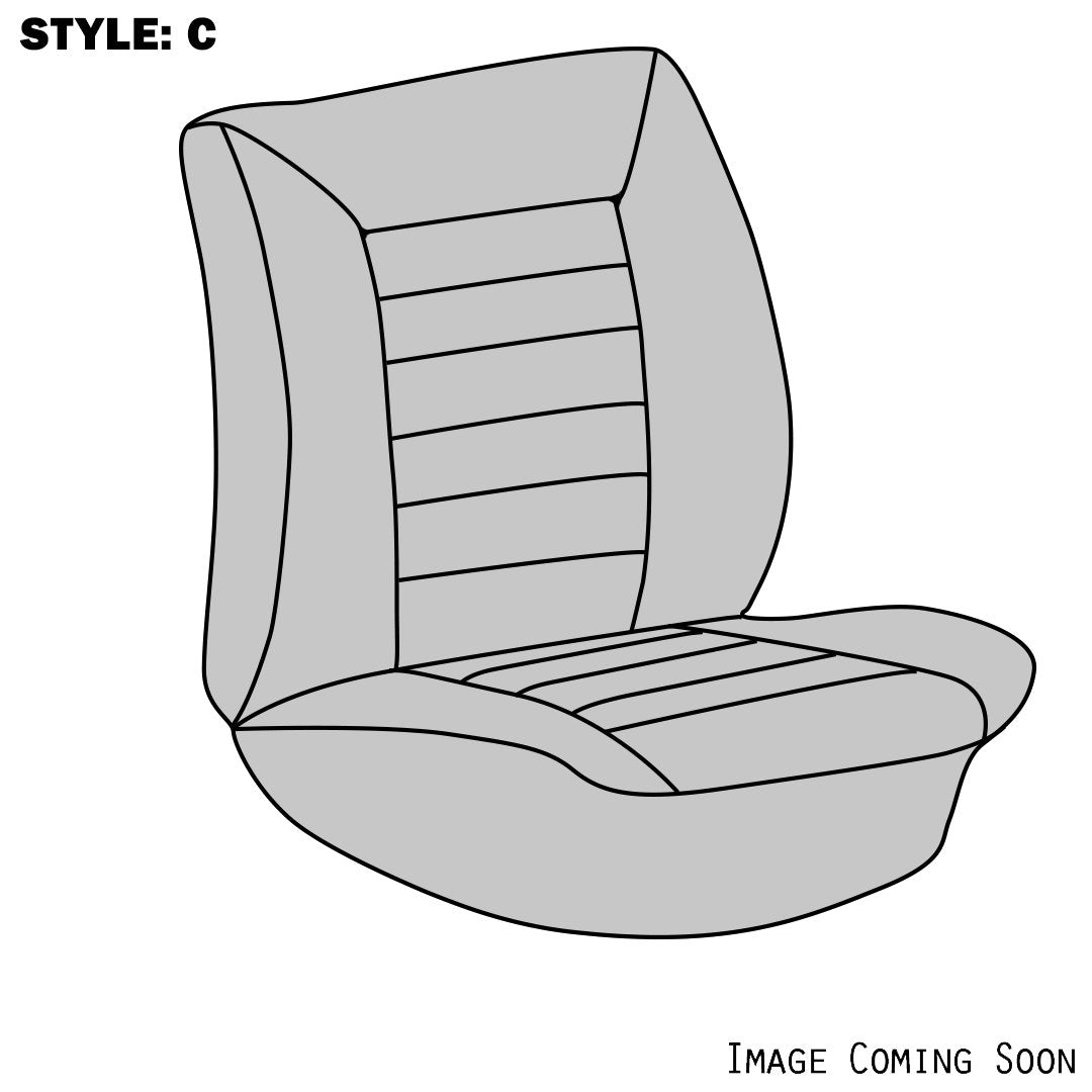 VW Seat Upholstery, (Fronts Only, Style C Low Back Seat) 1985-93 VW Golf