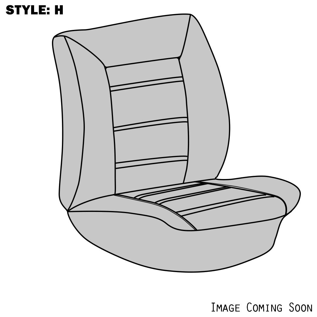 VW Seat Upholstery, (Fronts Only, Style H Low back Seat) 1985-93 VW Cabriolet