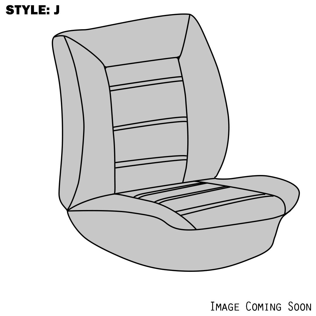 VW Seat Upholstery, (Fronts Only, Style J Sport Style Low Back Seat) 1982-84 VW Rabbit GTI & 1985-93 GTI