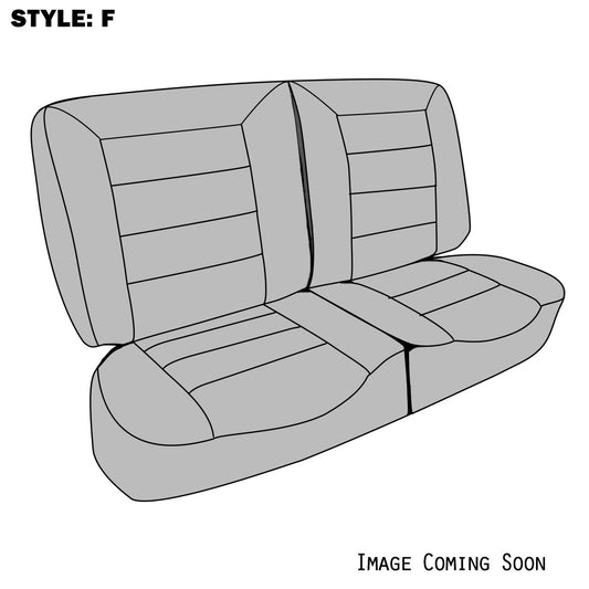VW Seat Upholstery, (Rears Only, 2 Door Style F) 1983-93 VW Cabriolet