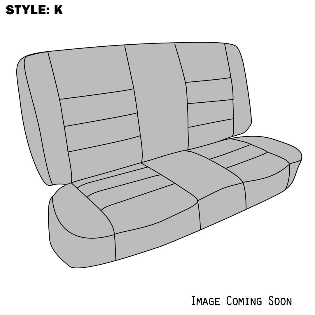 VW Seat Upholstery, (Rears Only, 2 Door Style K) 1981-82 VW Rabbit Convertible