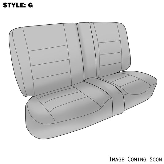 VW Seat Upholstery, (Rears Only, Style G W/1/3-2/3 Fold Down) 1985-93 VW Golf & GTI