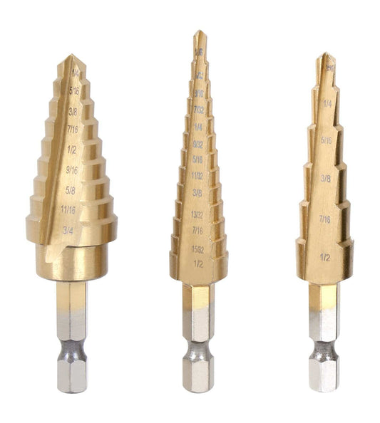 Step Bit Set 3pc "Christmas Tree" Bits