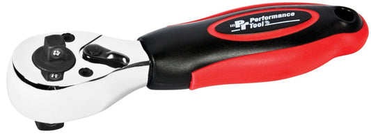 Ratchet Dual Drive Stubby 1/4 & 3/8 In