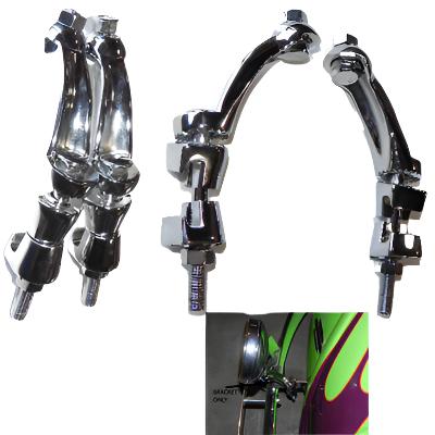 Clamp-On Bumper Brackets for Fog Lights & Reverse Lights - Pair