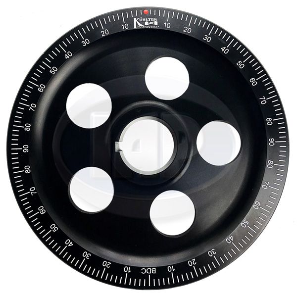 Stock Size Black Anodized Pulley 5 -Hole Degree Khultek