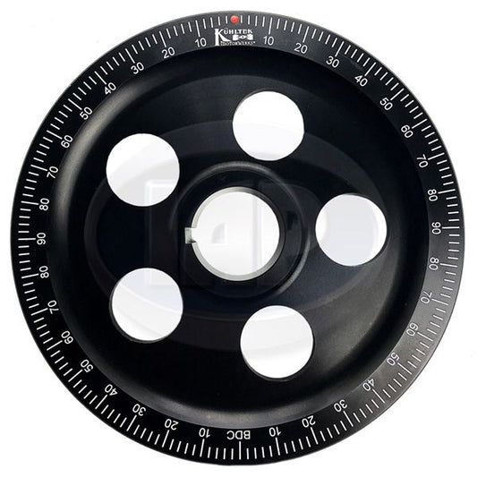 Stock Size Black Anodized Pulley 5 -Hole Degree Khultek