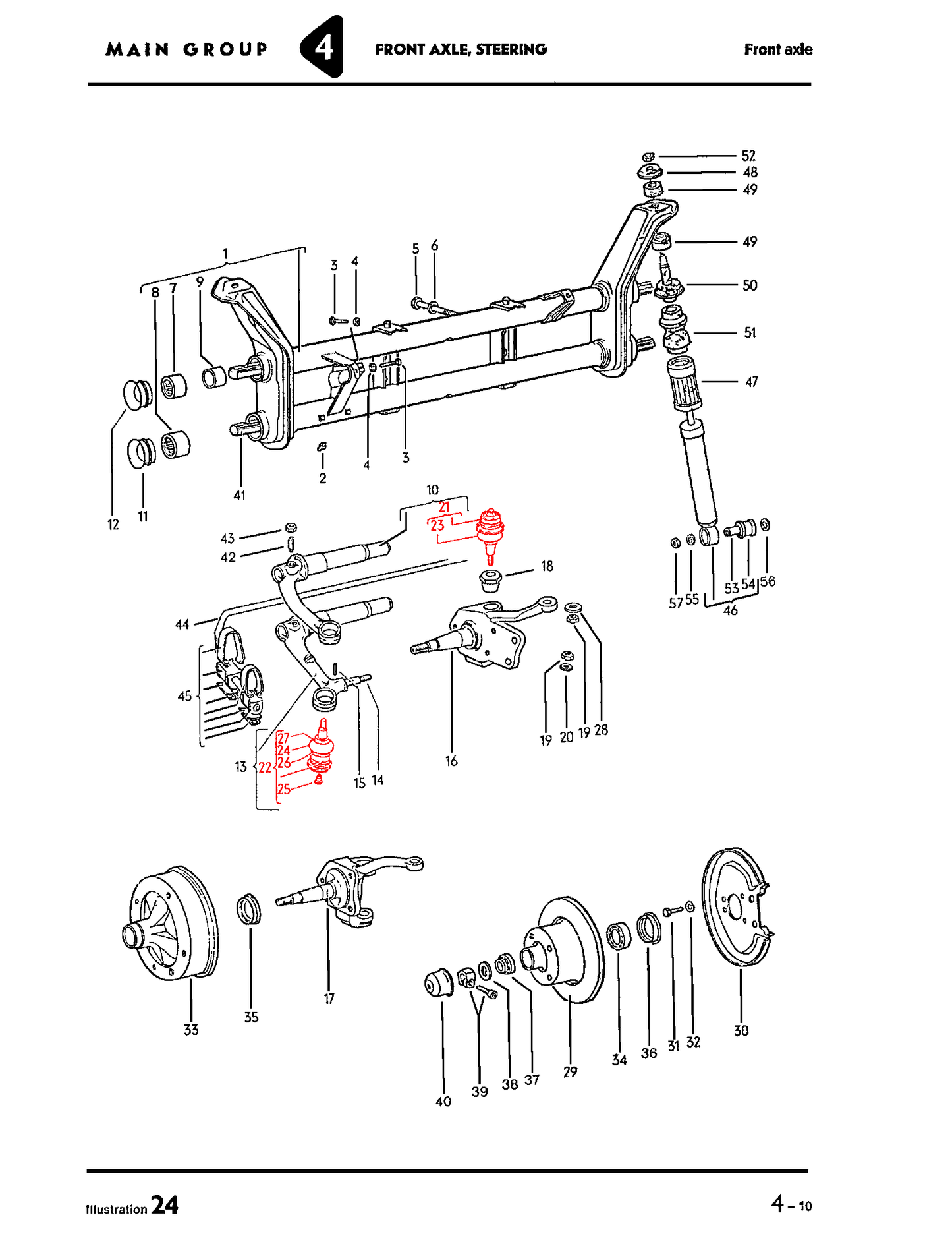 T1 66-77, EMPI Clearanced Ball Joints Upper & Lower Set (4)