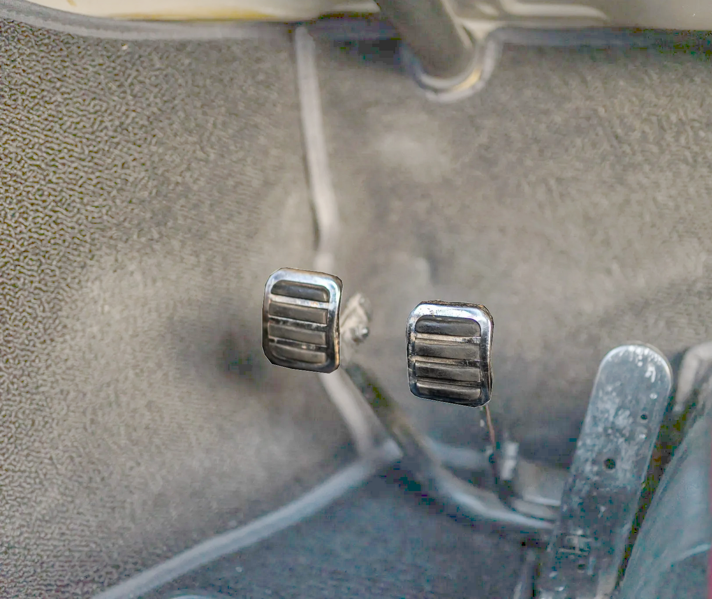 Chrome Pedal Covers, Brake & Clutch, Pair